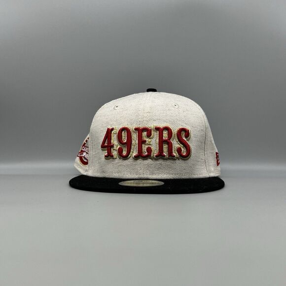 New Era San Francisco 49ers Candlestick Park Farewell Linen 59FIFTY 7 1/4 RARE - Picture 1 of 9